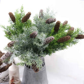 Artificial Pine and Cone Bush 41cmH